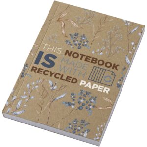 Notatnik A6 Novella Austen z miękką okładką z materiału z recyklingu, papier pakowy — 100 kartek