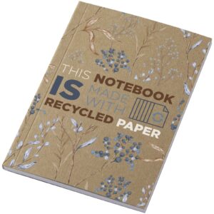 Notatnik A6 Novella Austen z miękką okładką z materiału z recyklingu, papier pakowy — 50 kartek