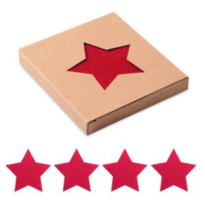 Zestaw 4 podkładek, RPET filc STARGUARD