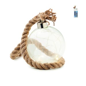 Szklana bombka lampka LED BAUBLI