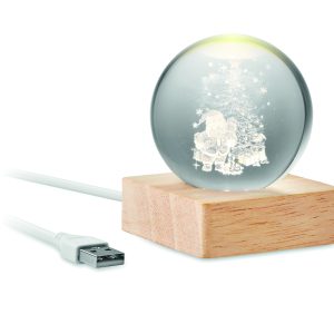 Świąteczna owa kula LED SANTA LIGHT