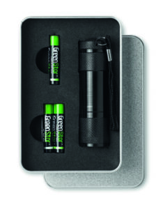 Metalowa latarka z 9 LED LED PLUS