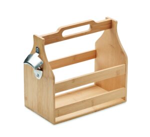 Skrzynka na 6 piw z bambusa CABAS