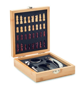 Zestaw do wina z szachownicą CHESSET