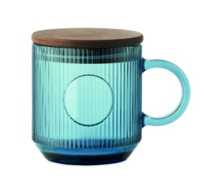 Kubek szklany prążkowany 300ml VITRIO MUG