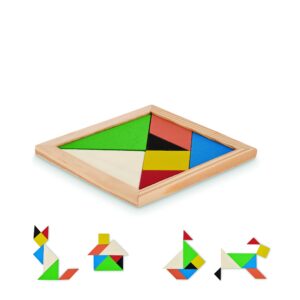 Drewniane puzzle Tangram TANGRAM