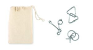 Zestaw 3 metalowych łamigłówek THREENATS