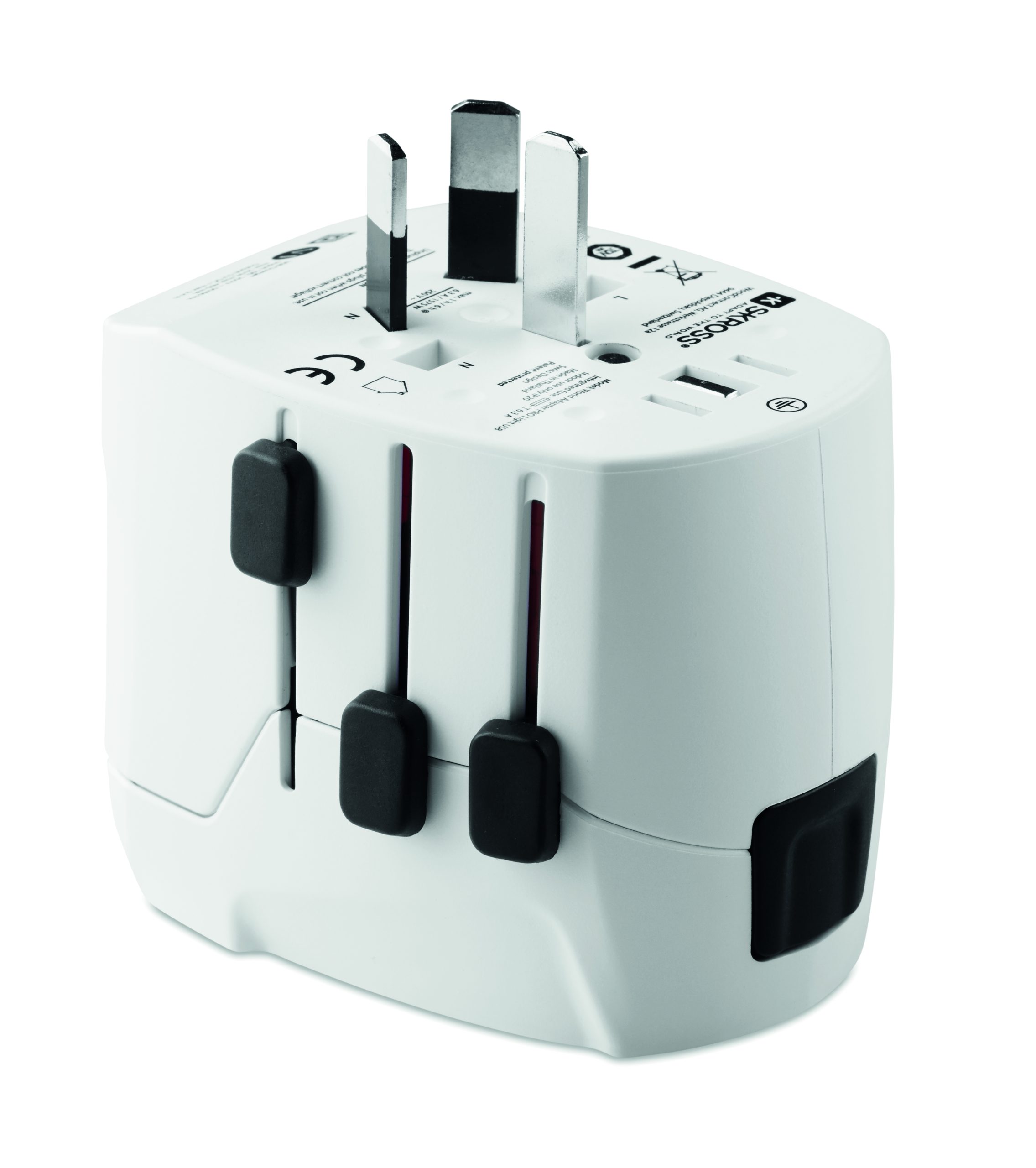 2x USB. 3-gniazda hub PRO LIGHT USB