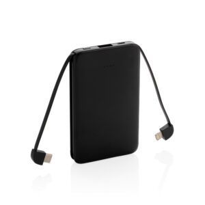 Power bank 5000 mAh, zintegrowany kabel 3 w 1