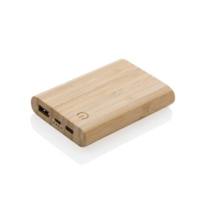 Bambusowy power bank 5000 mAh