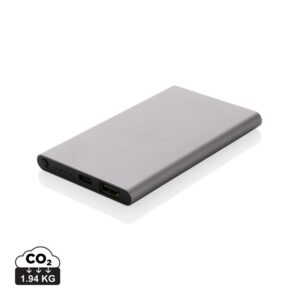Power bank 4000 mAh z aluminium z recyklingu