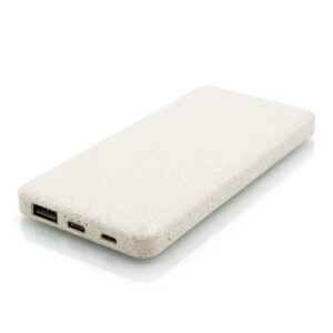 Power bank 8000 mAh ze słomy pszenicznej | Jenkins