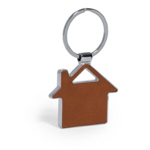 Brelok do kluczy z frontem i tyłem ze skóry z recyklingu