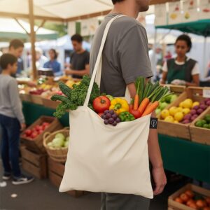 Torba z bawełny organicznej na zakupy B'RIGHT | Aidan