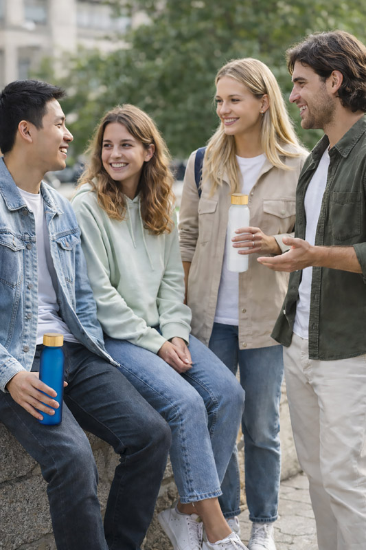 Butelka z recyklingowanego szkła NILLO 500 ml