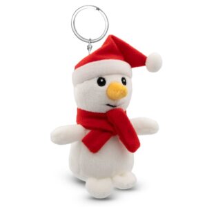 Pluszowy bałwanek, brelok | Anatols