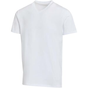 Balfour organiczna koszulka unisex z krótkim rękawem i dekoltem w serek, wykonana z materiału o gramaturze 200 g/m², z certyf