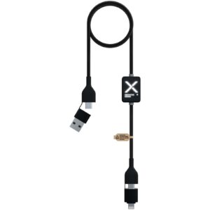 SCX.design C32 kabel do ładowania 60 W z przełącznikiem i podświetlanym logo