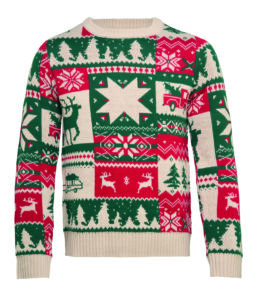 Świąteczny sweter z dzianiny S-M SHIMIS