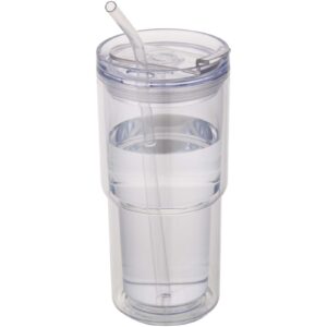 Kubek plastikowy Archer o pojemności 480 ml z podwójnymi ściankami