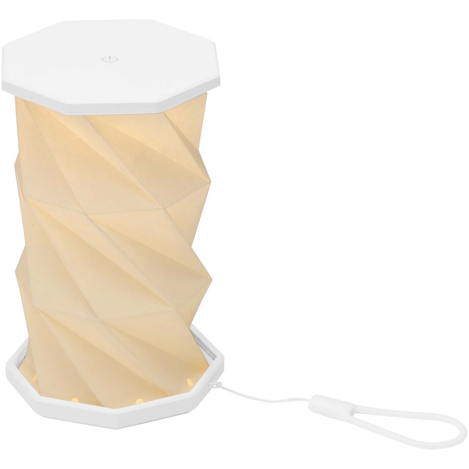 Celestia - rozkładana lampka stołowa wykonana z tworzywa sztucznego pochodzącego z recyklingu
