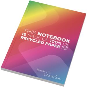 Notatnik Novella Austen w formacie A5 z miękką okładką wykonaną z papieru z recyklingu – 100 kartek w linie