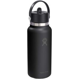 Hydro Flask Wide Mouth 946 ml – termoizolowana butelka na wodę ze stali nierdzewnej, z nakrętką ze słomką