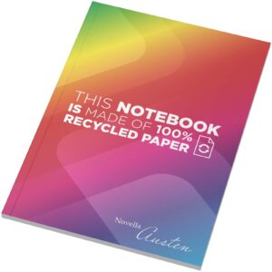 Notatnik A5 Novella Austen z miękką okładką wykonaną z materiału z recyklingu, 50 kartek