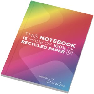 Notatnik A6 Novella Austen z miękką okładką wykonaną z materiału z recyklingu, 50 kartek