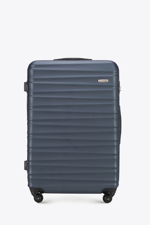 Duża walizka Wittchen z ABS-u z żebrowaniem