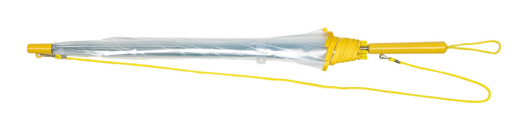 Parasol automatyczny PANORAMIC, transparentny, żółty