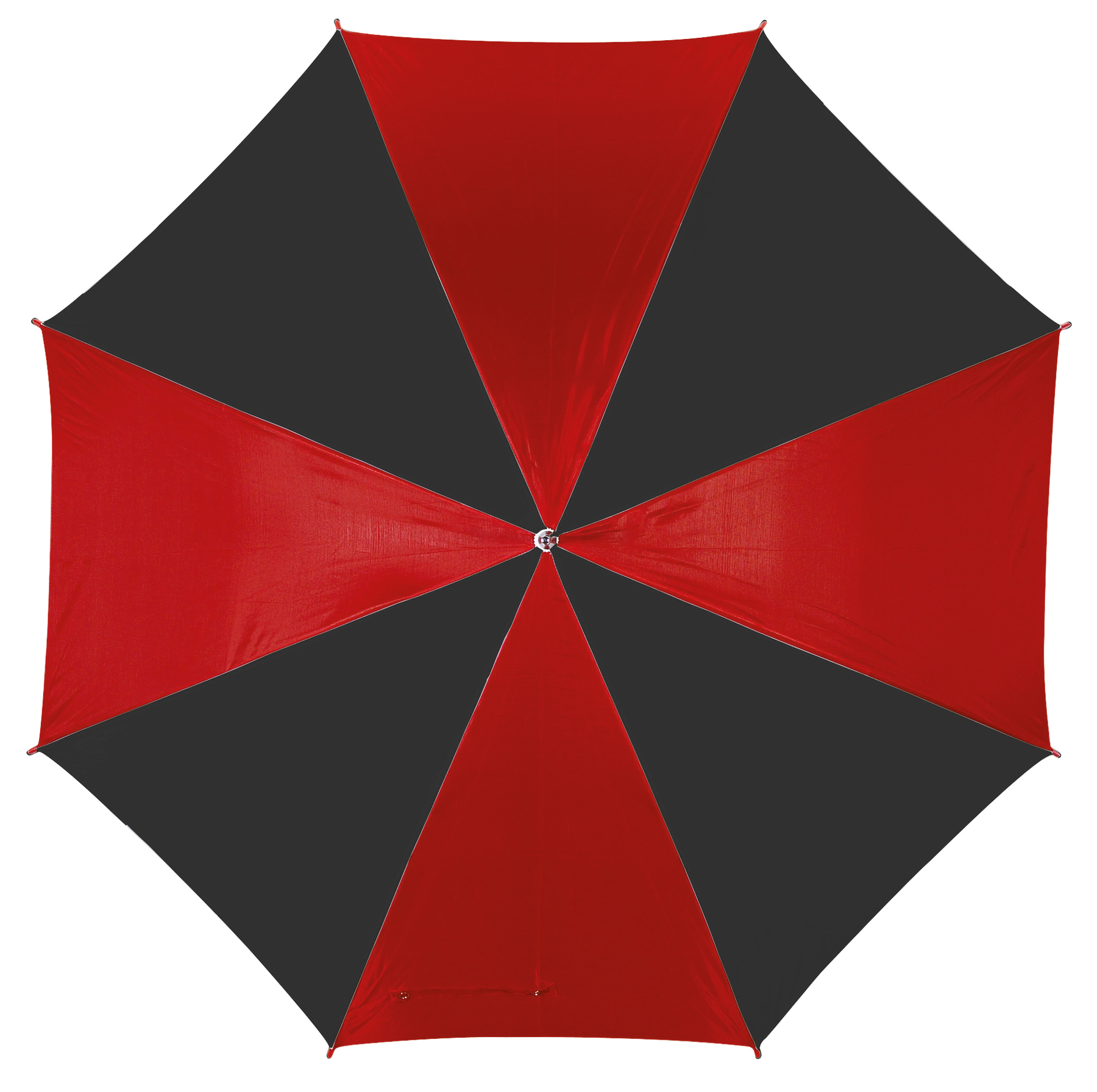 Parasol automatyczny DISCO, czarny, czerwony