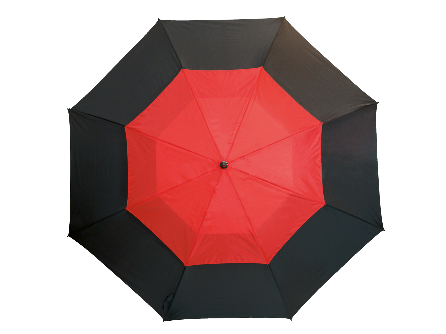Parasol golf MONSUN, czarny, czerwony
