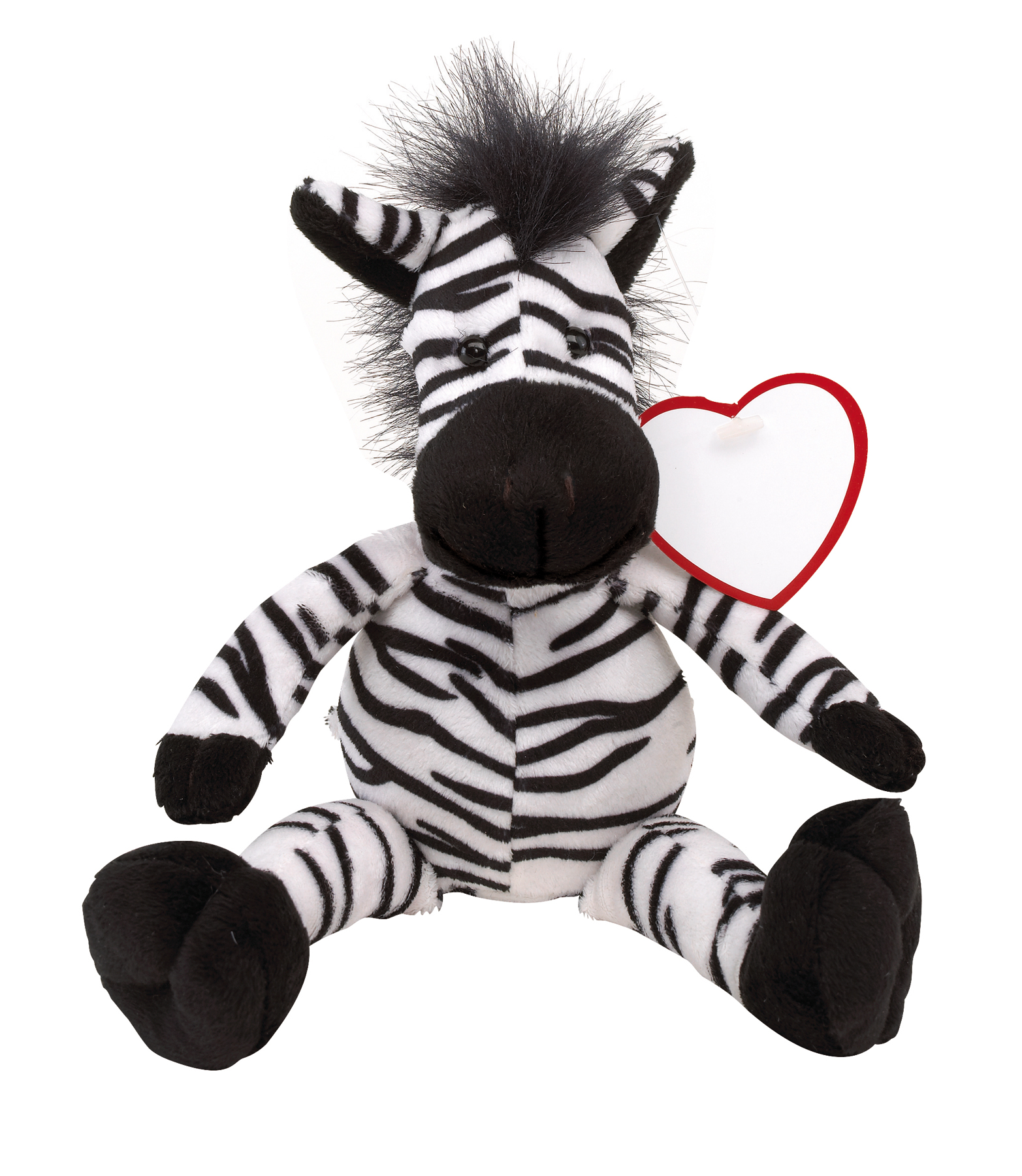 Zebra pluszowa LORENZO, biały, czarny
