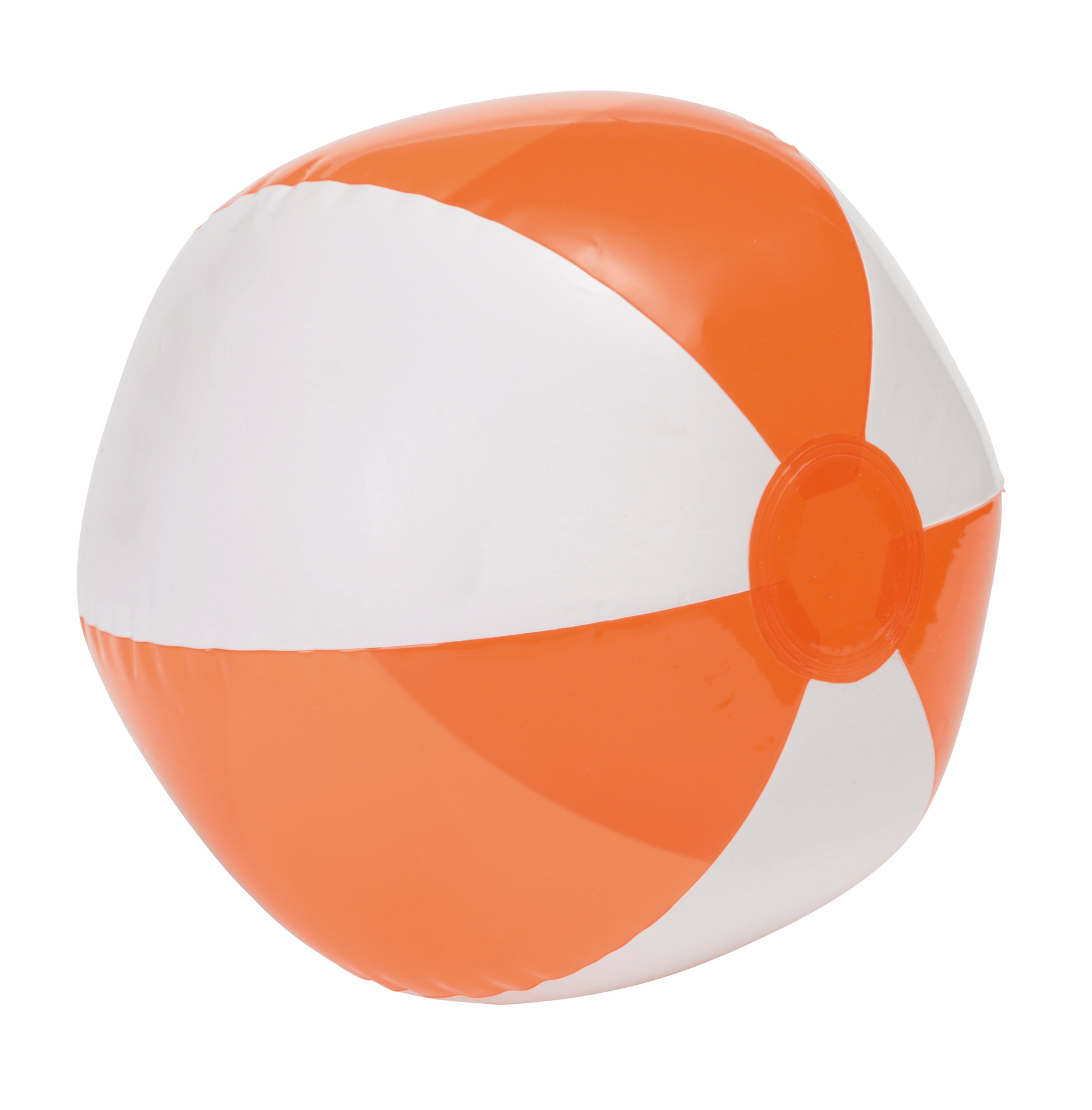 Piłka OCEAN, biały, transparentny pomarańczowy