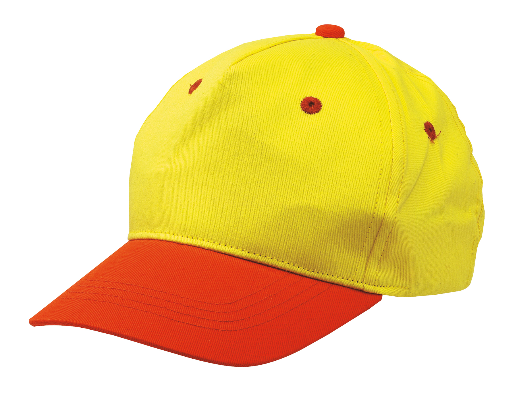 Czapka baseballowa dziecięca CALIMERO, pomarańczowy, żółty
