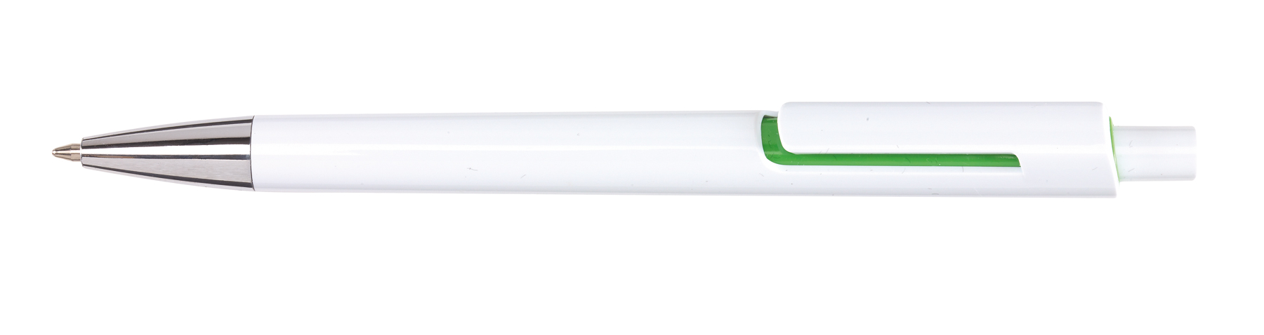 Długopis MIAMI, biały, zielony