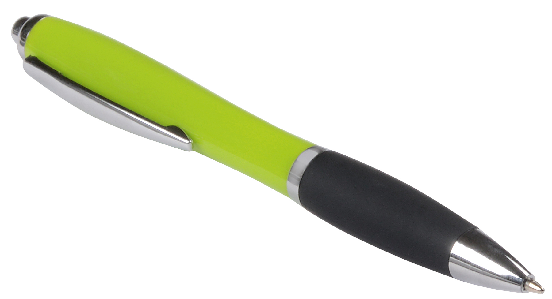 Długopis SWAY, czarny, zielone jabłko