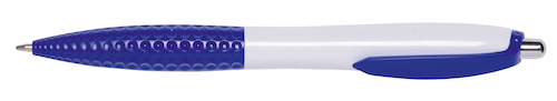 Długopis JUMP, biały, niebieski