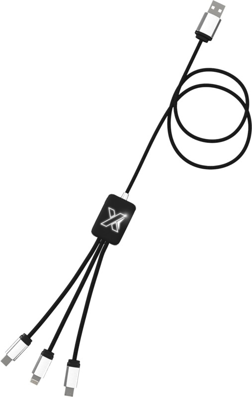 Kabel z podświetlonym logo 3w1