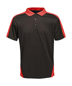 Polo Contrast Coolweav <ul> </li><li>100% poliester (pique) </li><li>Szybkoschnący materiał </li><li>Właściwości odprowadzania wilgoci  </li><li>Prążkowany kołnierz z plisą na 3 guziki </li><li>Kołnierz i wstawki w kontrastowym kolorze </li><li>Otwory boczne</li></ul>