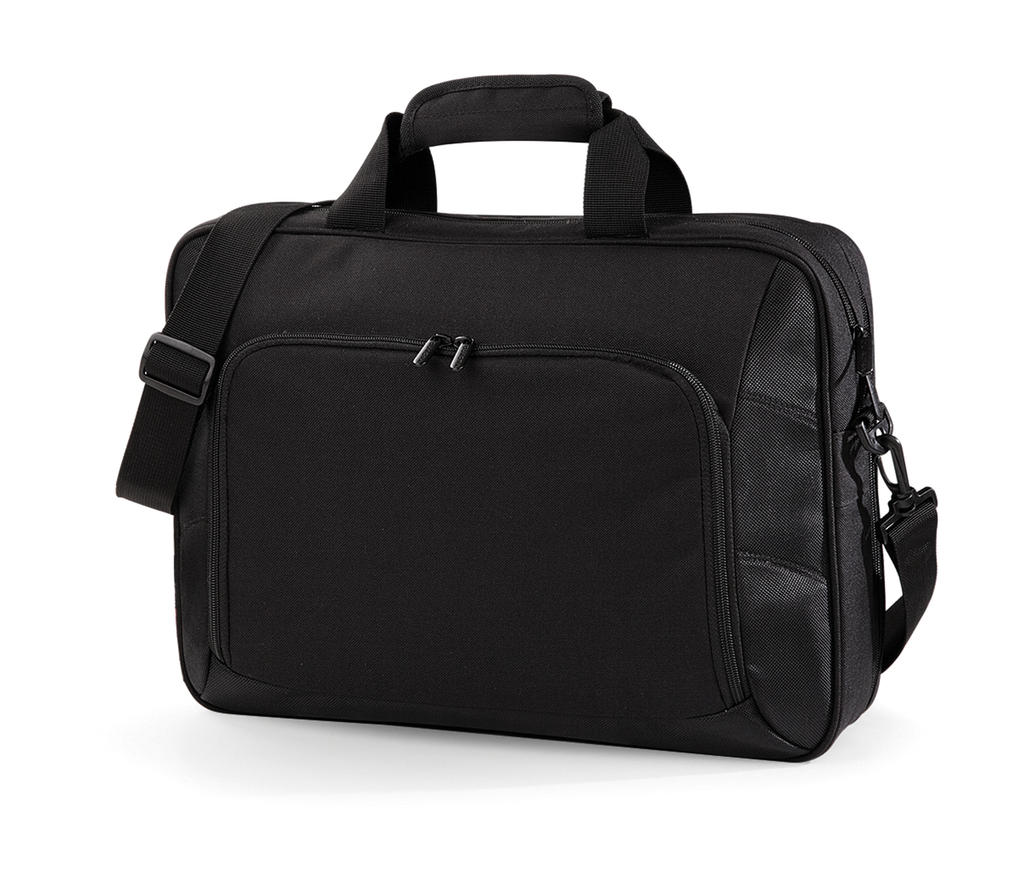 Torba Executive Digital Office <ul> </li><li>100% poliester (600D/1680D) </li><li>Wyściełany uchwyt do przenoszenia </li><li>Wyściełana przegroda na laptop (do 17) zapinana na zamek </li><li>Sekcja na dokumenty zapinana na zamek </li><li>Przednia kieszeń zapinana na zamek </li><li>Sekcja organizacyjna </li><li>Uchwyty na pamięć USB </li><li>Posiada pasek </li><li>Pojemność: 13 litrów </li><li>Wymiary: 41 x 30 x 14 cm </li><li>Maksymalne płaskie pole haftu: 18 </li><li>Maksymalny obszar nadruku: 22 x 18 cm</li></ul>