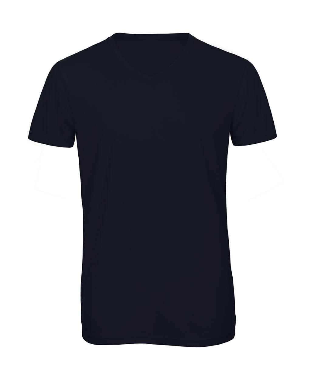 Męski T-Shirt V-Neck V Triblend<P/> <ul> </li><li>130 g/m² </li><li>50% poliester, 25% bawełna, 25% wiskoza </li><li>Jedwabisty i miękki materiał Triblend single jersey </li><li>Taśma wzmacniająca od ramienia do ramienia </li><li>Kołnierz V-neck z tego samego materiału </li><li>Podwójne przeszycia na rękawach i u dołu koszulki </li><li>Boczne szwy </li><li>System B&C No Label dla ułatwienia dekoracji </li><li>Bardzo gładka i równa powierzchnia umożliwia jasny i wyraźny nadruk </li><li>Przetestowany i zaaprobowany do każdej standardowej techniki nadruku, nadaje się także do sublimacji</li></ul>