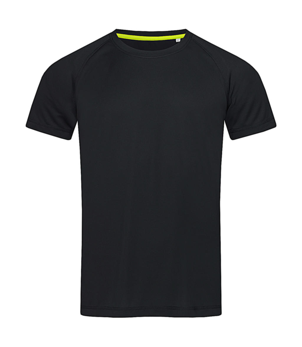 Koszulka męska Active 140 Raglan <ul> </li><li>140 g/m² </li><li>100% poliester (siatka bird-eyelet, ACTIVE-DRY°) </li><li>elastyczny materiał </li><li>rękawy raglanowe </li><li>kontrastowa taśma na karku (Cyber Yellow) </li><li>dekoracyjne płaskie szwy </li><li>boczne panele </li><li>klasyczny krój</li></ul>