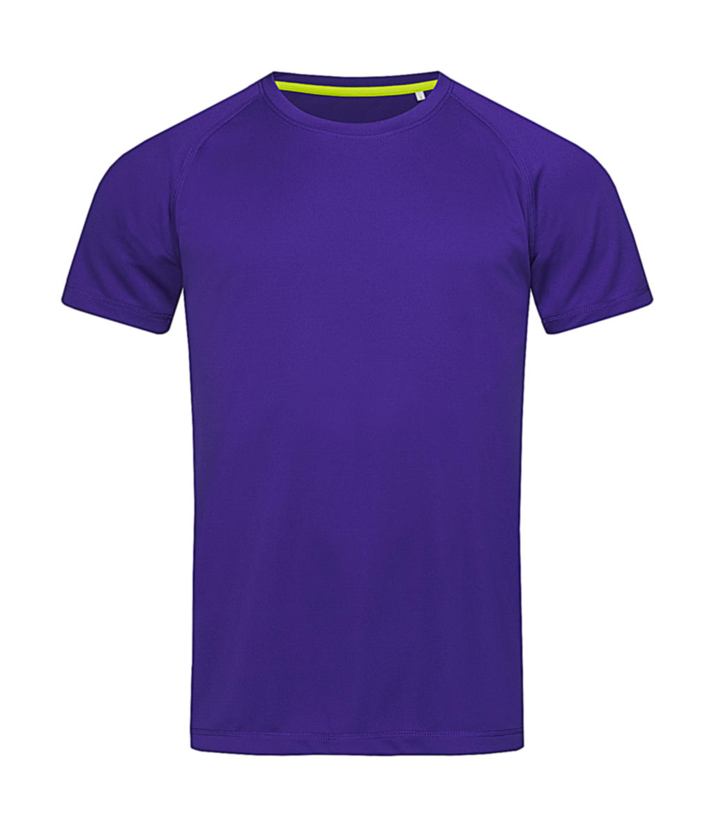 Koszulka męska Active 140 Raglan <ul> </li><li>140 g/m² </li><li>100% poliester (siatka bird-eyelet, ACTIVE-DRY°) </li><li>elastyczny materiał </li><li>rękawy raglanowe </li><li>kontrastowa taśma na karku (Cyber Yellow) </li><li>dekoracyjne płaskie szwy </li><li>boczne panele </li><li>klasyczny krój</li></ul>