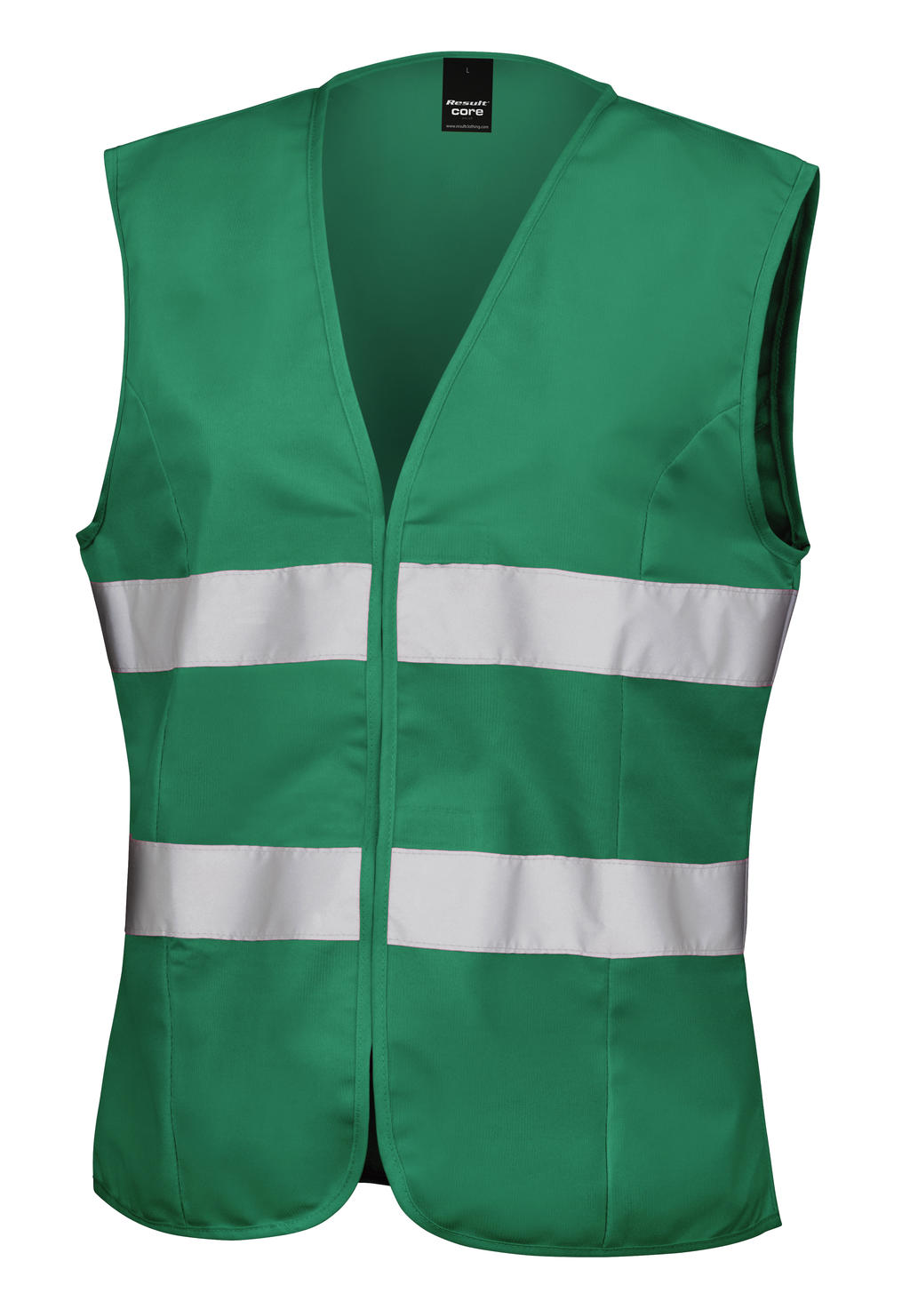 Damska kamizelka Hi-Vis <ul> </li><li>120 g/m², 100% poliester </li><li>Zamknięcie na rzep </li><li>Lamówka na krawędziach w kolorze materiału </li><li>Dopasowana w talii </li><li>Metka TearAway </li><li>Odblaskowe taśmy</li></ul>