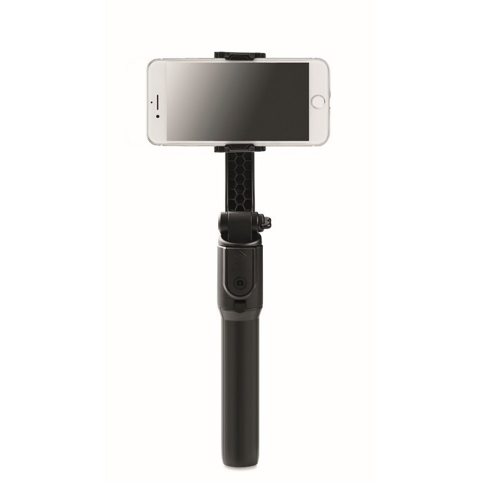 Uchwyt do smartfona gimbal Teleskopowy uchwyt na smartfon i stabilizator z funkcją statywu. 1- osiowy gimbal. Akumulator LiB o pojemności 400 mAh.