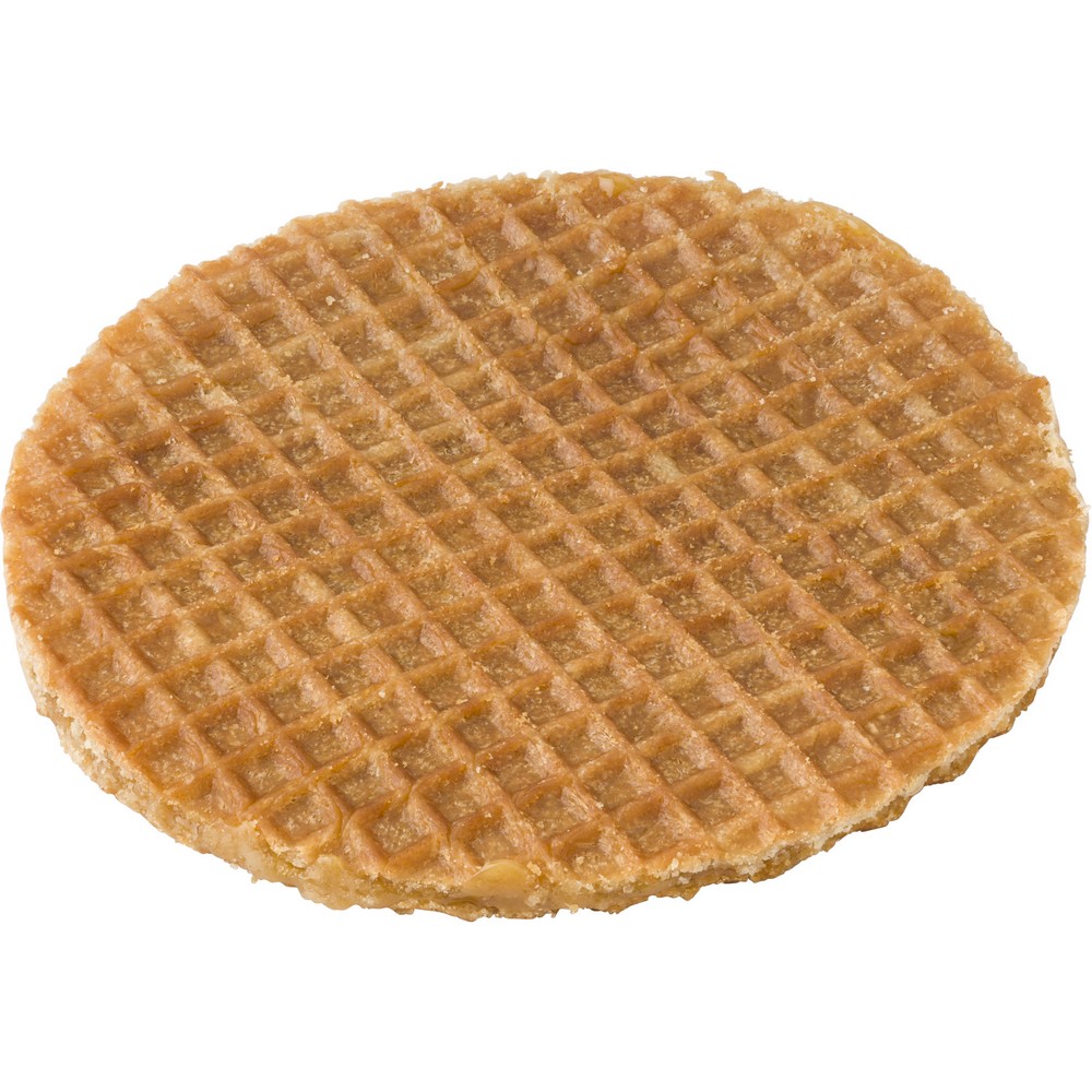 Wafle holenderskie Wafle holenderskie z karmelowym wypełnieniem, 8 szt., pakowane w woreczek, po umieszczeniu wafla nad gorącym napojem syrop się topi i uwalnia aromat