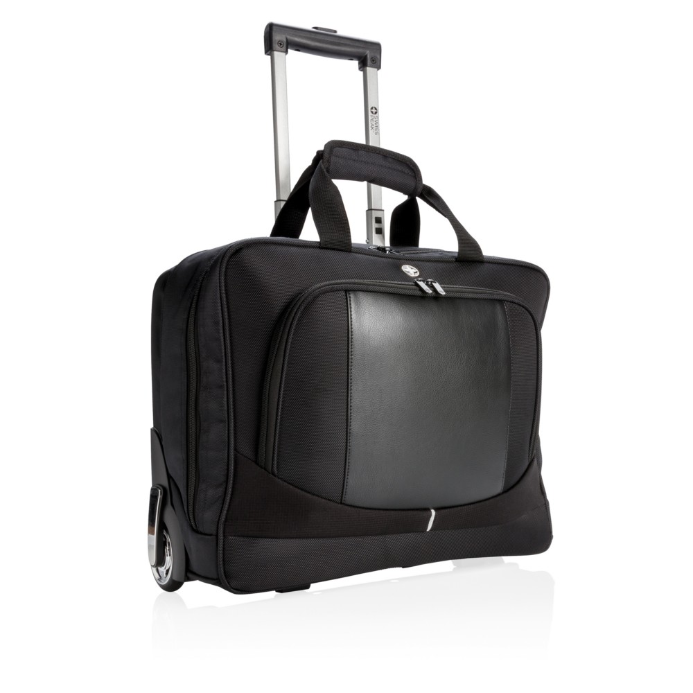 Torba na laptopa 15,4", walizka na kółkach Swiss Peak Torba na laptopa 15,4", elegancka walizka na kółkach, teleskopowa rączka i dwa uchwyty, wzór zastrzeżony®