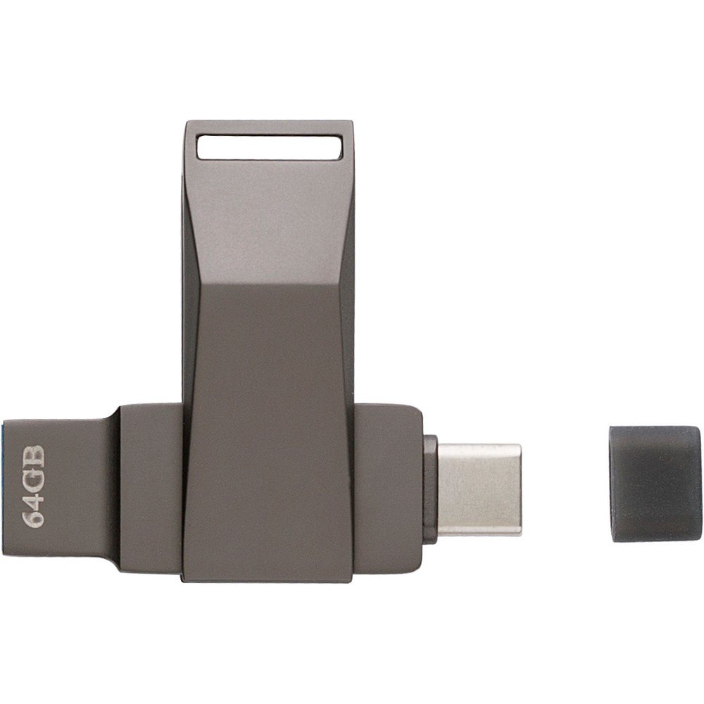 Pamięć USB 64 GB Pamięć USB 64 GB w metalowym etui, USB i USB typu C